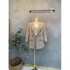 C S In The Room Double Button Shoulder Pad jaCket 2Color