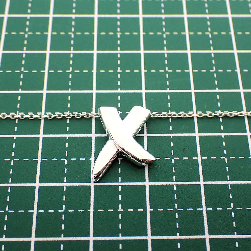 [Used] TIFFANY/Tiffany 925 Kiss Pendant/Necklace/j5-5