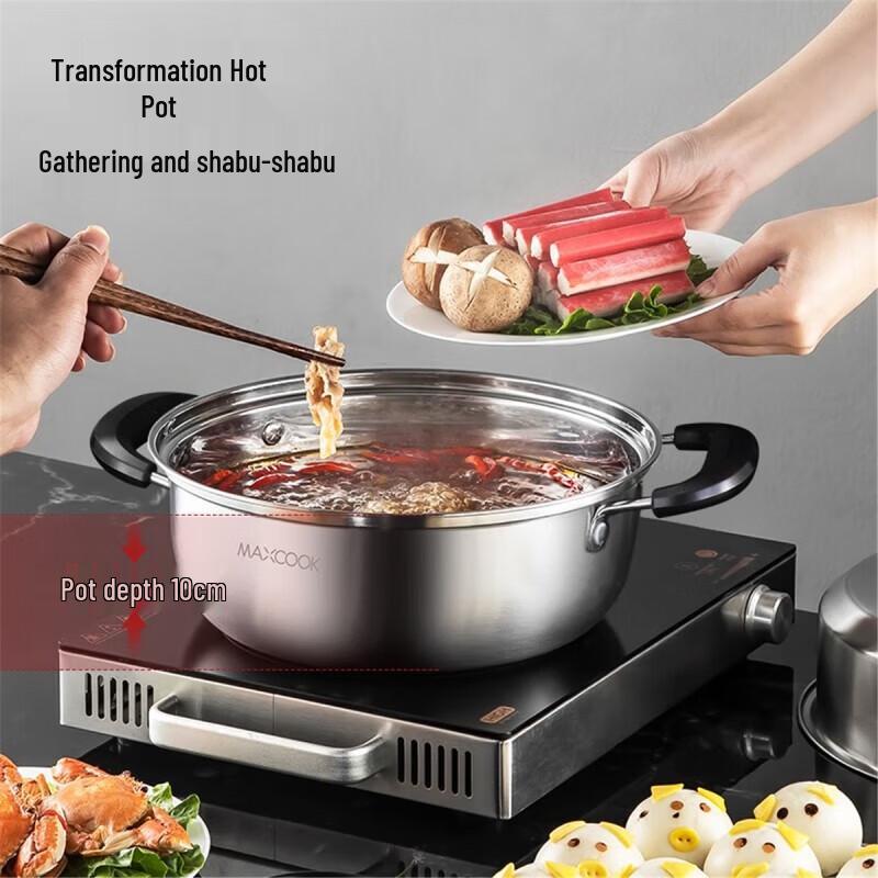 MeiChu Double-Layer Stainless Steel Steamer