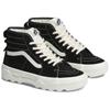 Vans Sk8 Sherpa Suede Sentry Leather High-Top Skate Shoes Unisex Sneakers Black White VN0A4BVWBLK