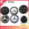 Car Sticker 1pcs 57mm Car Front Hood Emblem Badge Bonnet Car Accessories For Mercedes Benz W204 W205 W212 W213 W221 W177 W246 GL