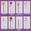 Flower Bouquet Building blocks Eternal Flower Rose Sunflower Plant Model Bricks Set With Vase DIY Toys For Kids Children Gifts