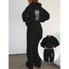 Women's Pullover and Wide Leg Sweatpants Set Are Fashionable and Comfortable Streetwear, Perfect for Autumn and Winter Women's Clothing