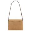 Coach 1964 Fransen 20 Verschluss Wildleder Leder Quaste Handtasche Damenhandtaschen Silber Beige CU034-LHNM5