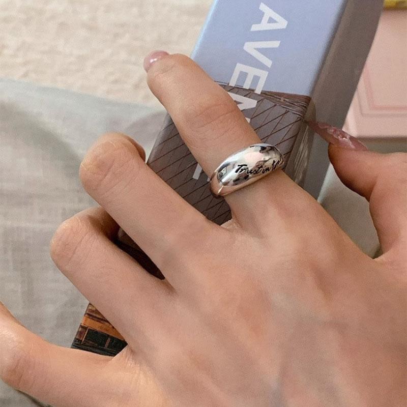 PANJBJ 925 Sterling Silver Unique Lines Ring for Women Jewelry Finger Adjustable Open Vintage For Party Birthday Gift Dropship