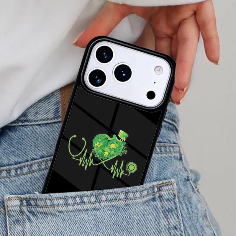 RN Logo Registered Nurse Stethoscope Phone Case for iPhone 17ProMax 12 13 14 15 16e 17 Pro Max Plus Air Cover