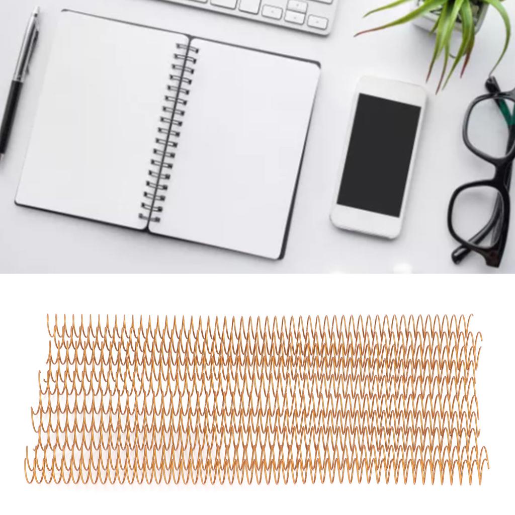 100 PCS Binding Spiral 16mm Diameter 48   4:1 Pitch 140 Sheet Capacity   Spiral Binding Coil