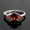 Garnet Birthstone Ring, 925 Sterling Silver, Gift For Her, Women Jewelry, Statement Ring