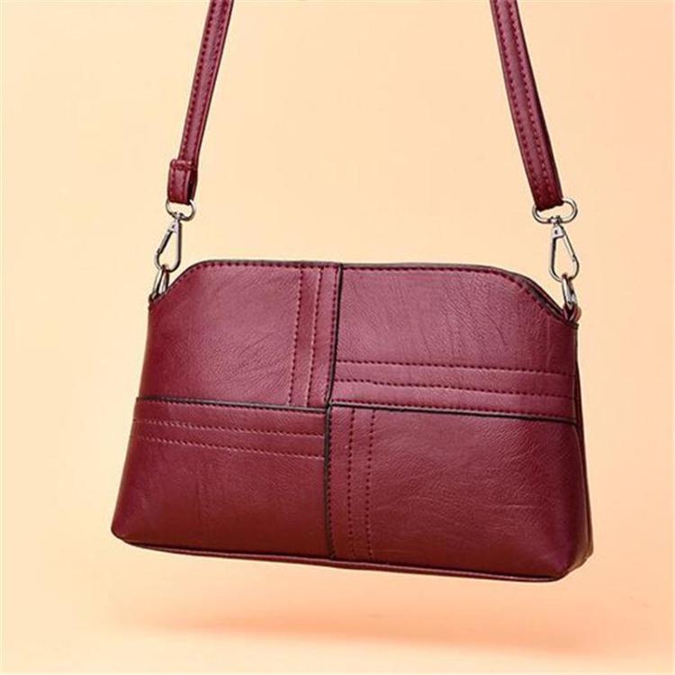 Women Small Crossbody Messenger Bag Black Red Available Multiple Pockets Lightweight