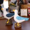 Handmade Resin Seagull Figurine Waterproof Seagull Model Ornament Seabird Ornament  Coastal Home