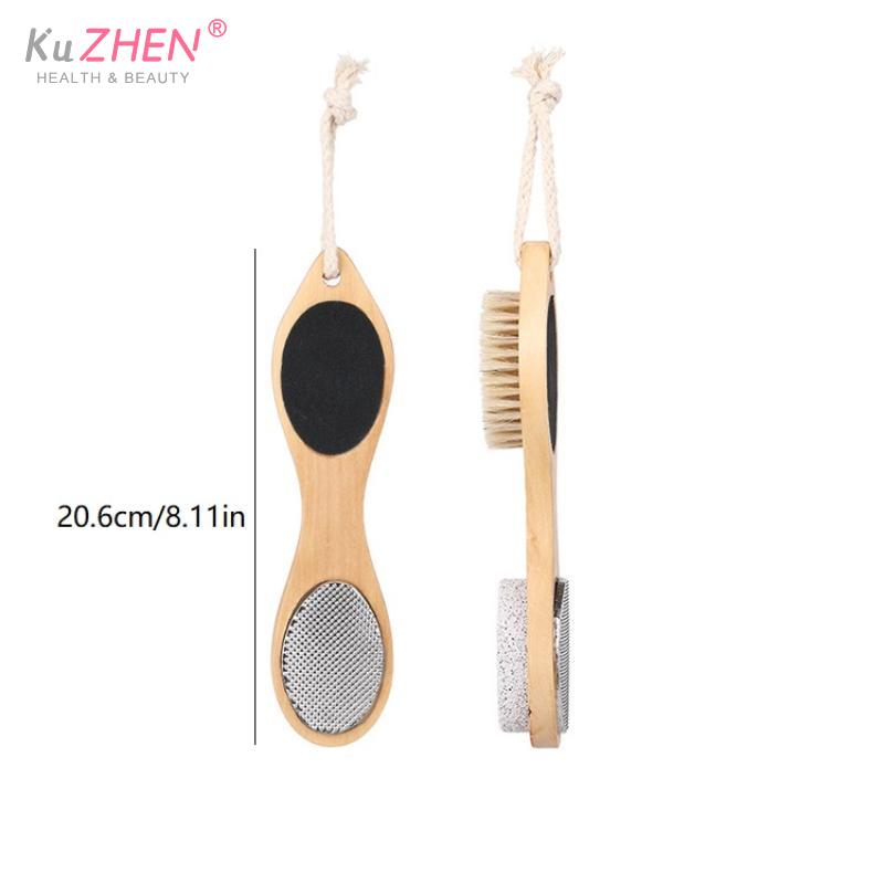 1/2PCS 4-in-1 Foot File Callus Remover Foot Care Tool Foot Pumice Stone Dead Skin Remover Brush Cuticles Nails Foot Care Tool