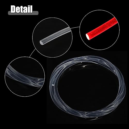 ACROPIX Fiber Optic Cable Fiber Optic Side Glow Cable for Car Plastic Universal PMMA 6mm 300cm Clear 1pc