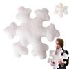 Soft Couch Stuffed Plush Cushion PP Cotton Snowflake Pillows  Christmas Decoration