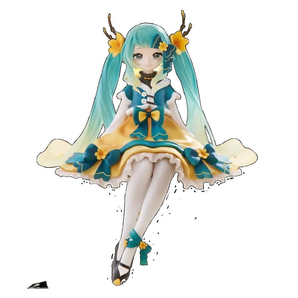 Anime figurka Hatsune Miku Hračky Květinová víla Kolekce MIKU Kawaii Kreslená PVC Akční figurka Model Panenky Narozeniny Dárky Hračky