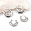 European Luxury 18K Gold-Plated Titanium Steel Earrings