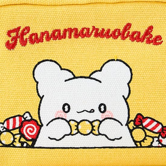 SANRIO Pouch (Sweet Treats) Hanamaru Obake, Cotton/Polyester/Zinc Alloy, Ages 3 and up, 600440
