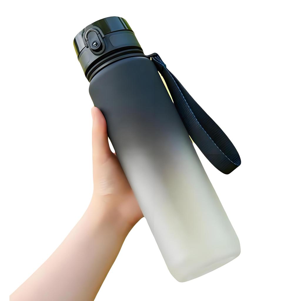 IOLOYU 1 Liter Water Bottle, 1000ml Large Capacity, Easy to Clean, Stylish, Large, Lightweight Sports Bottle, Plastic, BPA-Free, Large, Hand-Purpose