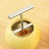 Fruit Core Puller Anti-slip Cozy Grip Food Grade Stainless Steel Fruit Corer Punching Silver Color Peach Pear Core Remover Tool Kitchen Gadgets