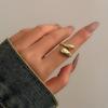 Personalized Spring Open Necklaces Bangles Rings Set For Women Punk Geometric Gold Silver Color Metal New Hip Hop Jewelry Set
