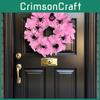 Pink Spider Halloween Wreath Door Hanging Ornament For Party Decor Venue Setup