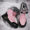 35-42 Winter High Gang tykk ull, vanntett, vanntett og anti-skli snøstøvler for kvinner