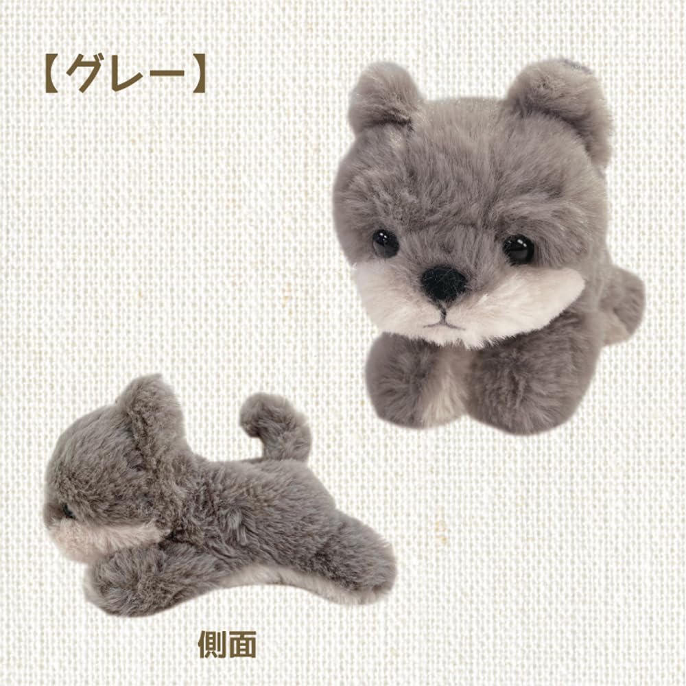 Monseuil Plush Toy Shiba Inu Grey 10638 Koma-chan