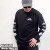 Herren Dickies T-Shirt, lange Ärmel, Ärmellogo, Raglan-Print, Oversized-Silhouette, M, L, XL, 100% Baumwolle, 10001798 (JP, Alphabet, XL, 4401-D.BLUE)