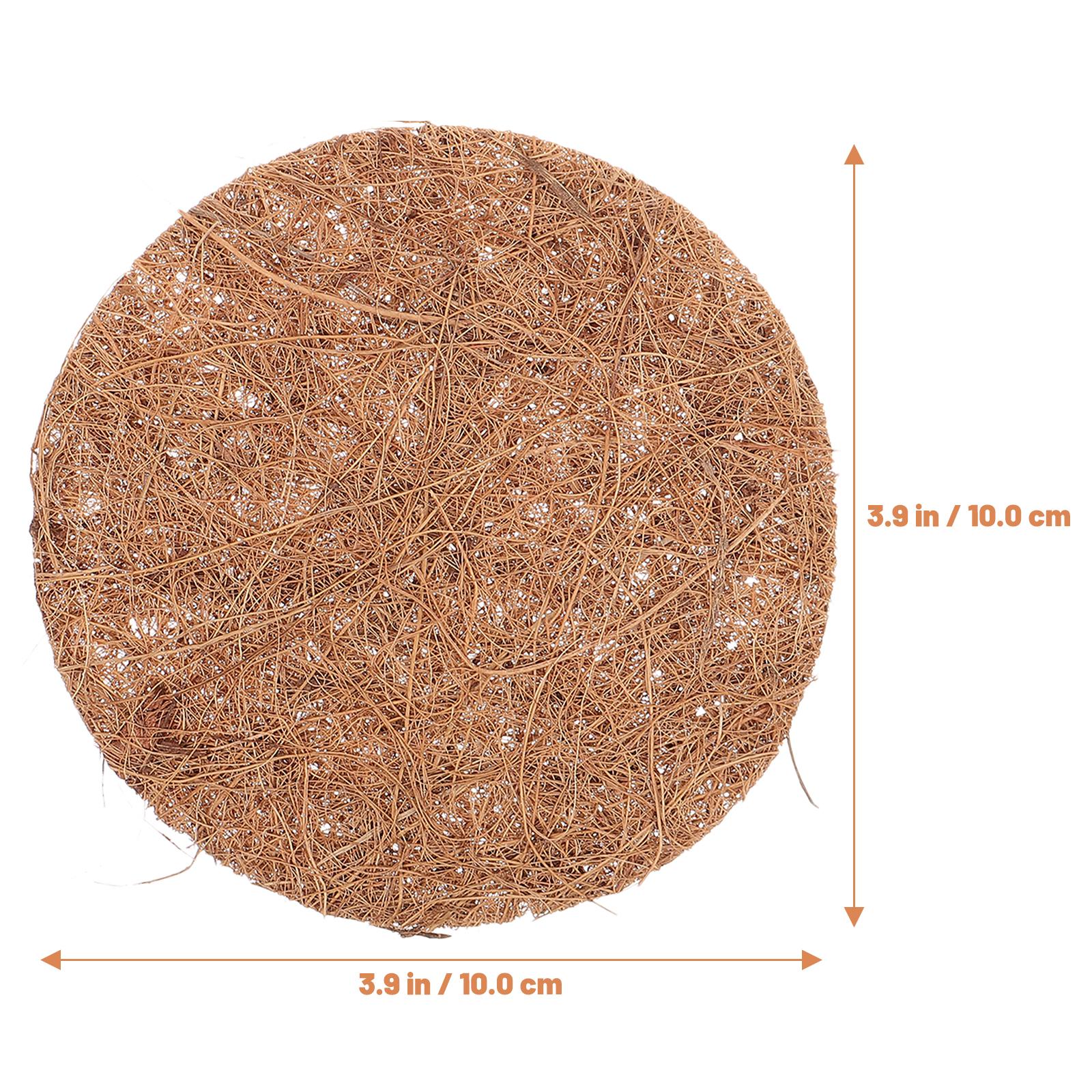 

12Pcs Hanging Basket Liners Coconut Fiber Plant Basket Liners for Garden Home Outdoor Balcony Decoration Coconut Liner
