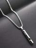 1pc Breathing Necklace Stainless Steel Necklace Increase Attention Whistle Necklace Anxiety Relief for Kids Adult