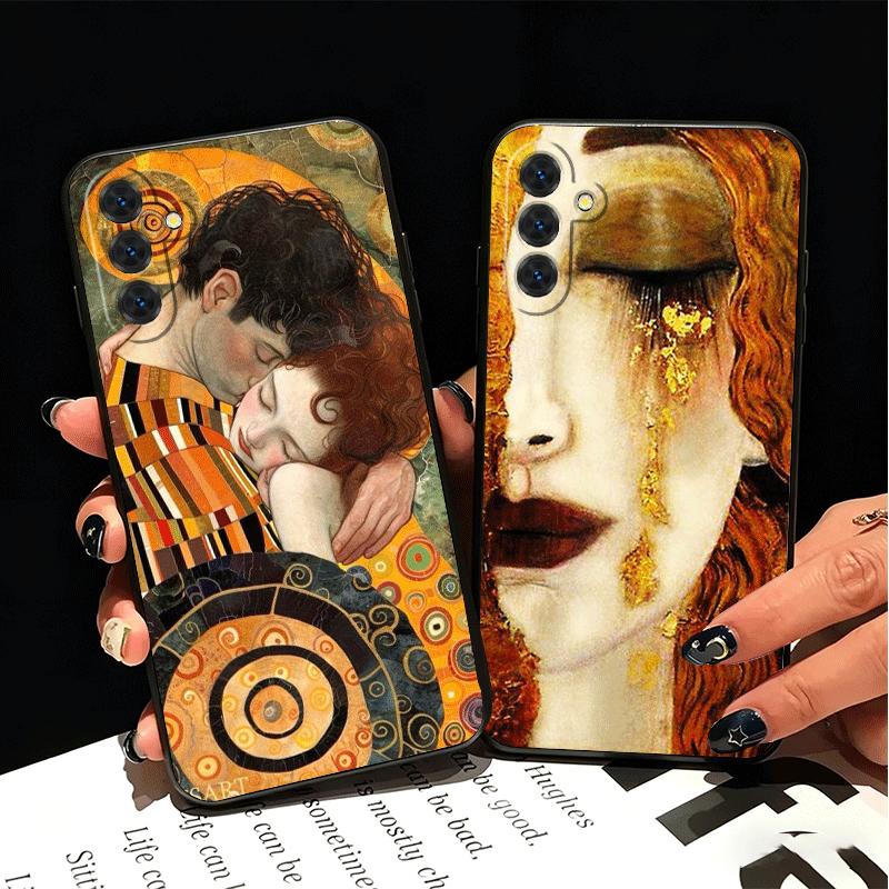 Kiss By Gustav Klimt Art Soft Phone Case for Samsung A17 A37 A57 A16 A26 A36 A56 A15 A25 A35 A55 A14 A24 A34 A54 A13 A23 A33 A53
