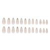 Z981 Dropshipping High Quality ABS Extra Short Transparent Stiletto French Tip Full Cover Press Nails Pre-designed Manicure Set