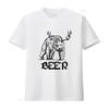 Bear Beer Graphic Funny Cotton T Shirt Freeship Vintage Stretched Top For Everyday Wear Comfortable Designer Clothes