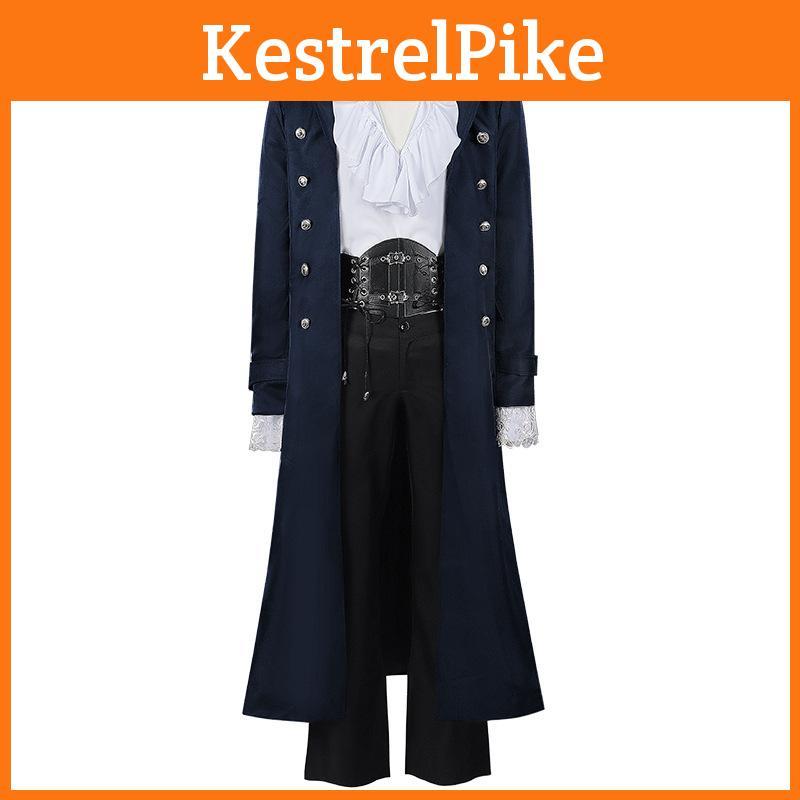 Cappotto da uomo vintage Steampunk Gotico con design doppiopetto per esibizioni sul palco