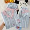 Cloud Cotton Three-Piece Summer Cute Fresh Puppy Short-Sleeved Loose Loungewear Can Be Worn Outside