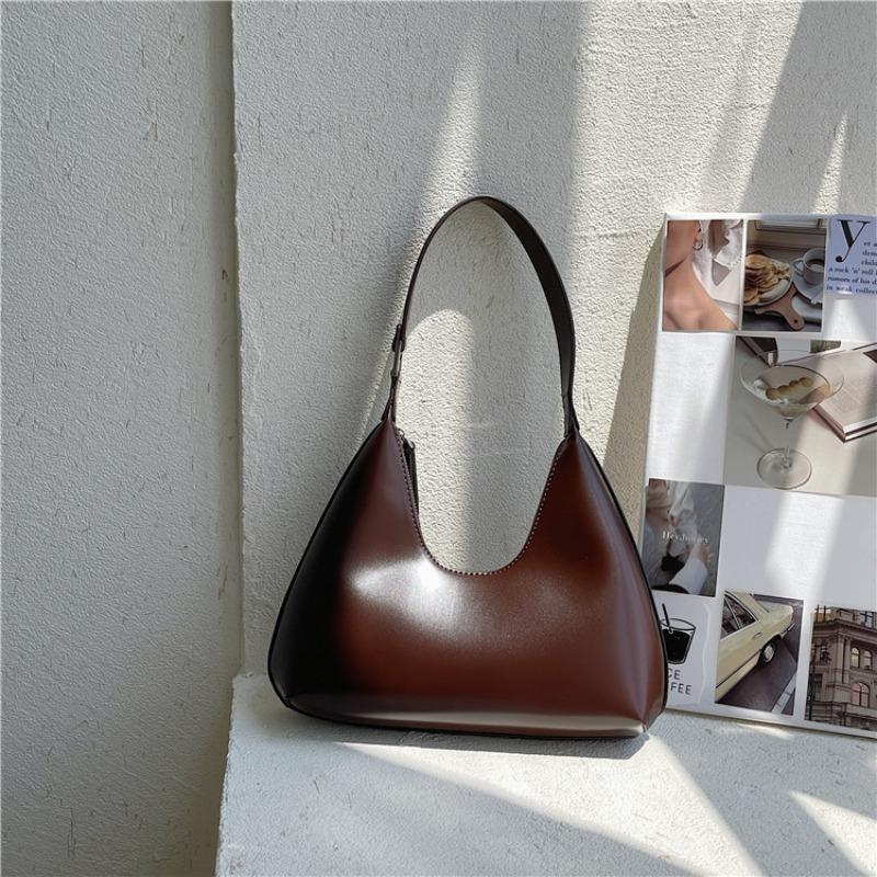 New Women's Bag Niche Styling Hand Carry Underarm Bag Solid Color Versatile Women's Shoulder Bag
