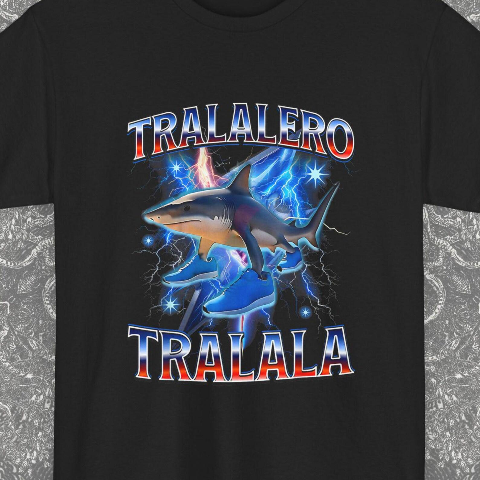 Tralalero Tralala Vintage 90s Graphic Style Shirt Gift ,Funny Shark Meme T-Shirt, Tralalero Tralala Gifts Man Women, Unisex Funny T-shirt 2XL