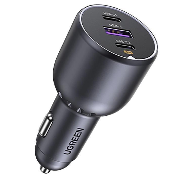 Chargeur de voiture - UGREEN - EC705 - 130 W - 2 Ports USB-C - 1 Port USB-A