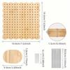 Bamboo Crochet Blocking Board Stainless Steel Pegs Complete Tool Kit Knitting Board 10 Pegs Wave edge Blocking Mats
