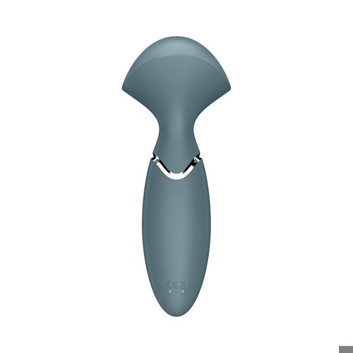 Vibromasseur - Satisfyer - Mini Wand-er - Gris - Compact - Silencieux - Sans fil
