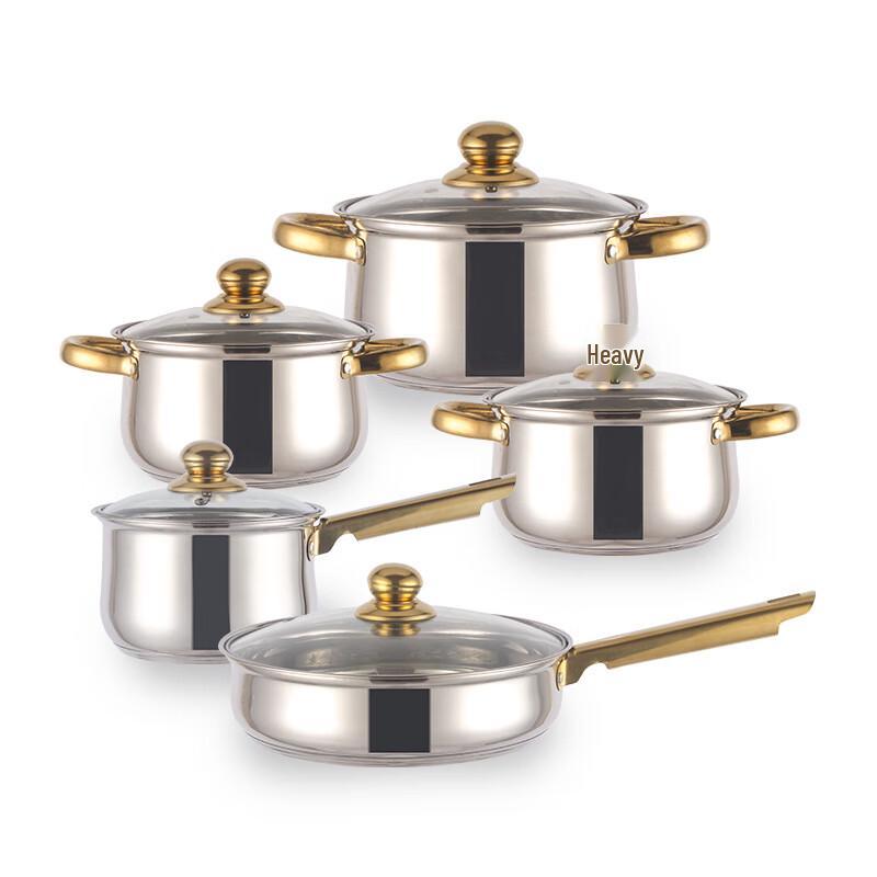 ZISIZ Stainless Steel Cookware Set
