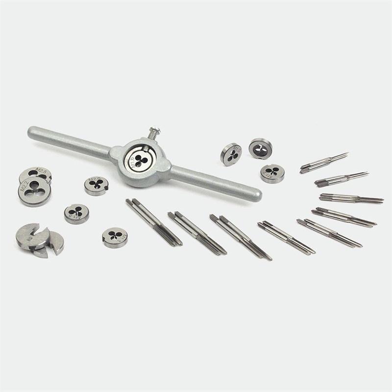 31-teiliges Mini HSS Gewindeschneider und Gewindeschneideisen Set (Metrisch) für Modellbau Uhrmacher Kleine Ingenieurarbeiten