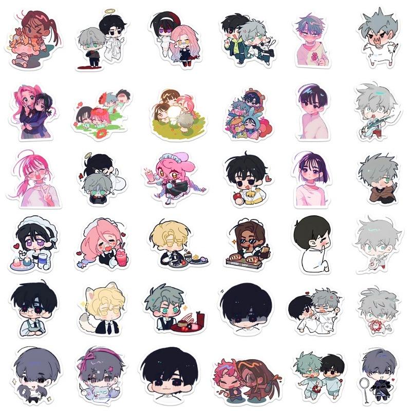 10/80Pcs Cartoon Anime AlienStage Cute Stickers for Laptop Funny Luggage Skateboard Home Wall Cartoon Kids Decoration
