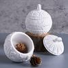 Christmas Ornaments Round Candle Jar Silicone Mold Diy Handmade Relief Snows Berry Ball Plaster Resin Storage Box Craft Molds