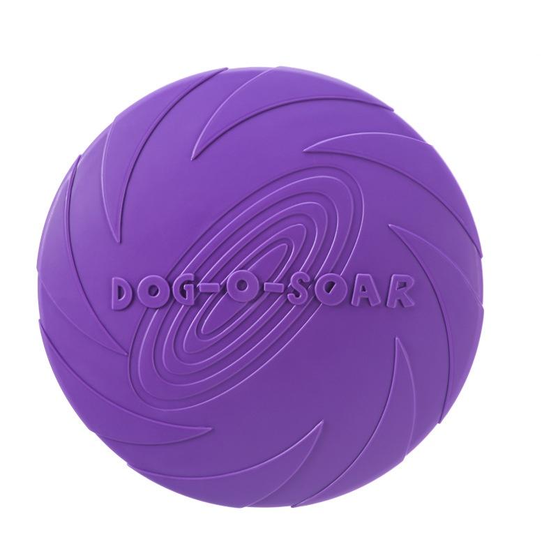 7 Colors Silicone Flying Saucer Interactive Dog Cat Toy Chew Resistant Flying Discs for Puppy Training Fun Pet Supplies