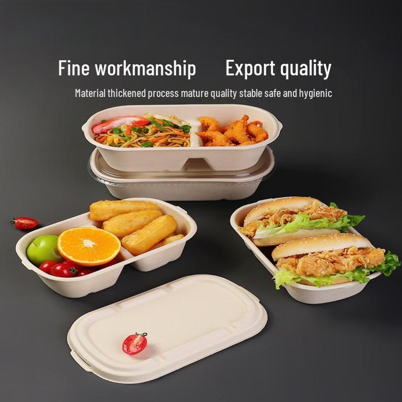 Compostable Divided Pulp Salad & Meal Prep Container