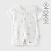 Sommer Dünner Stil Neugeborenes Baby Junge Kurzarm Baumwolle Body Strampler