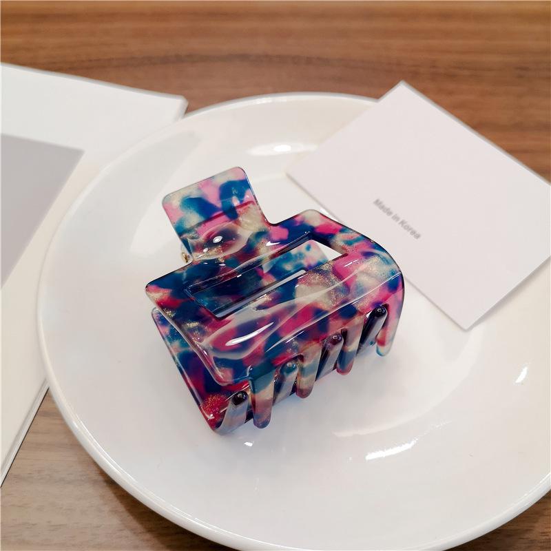 Korean Leopard Print Acetate Shark Hair Clip