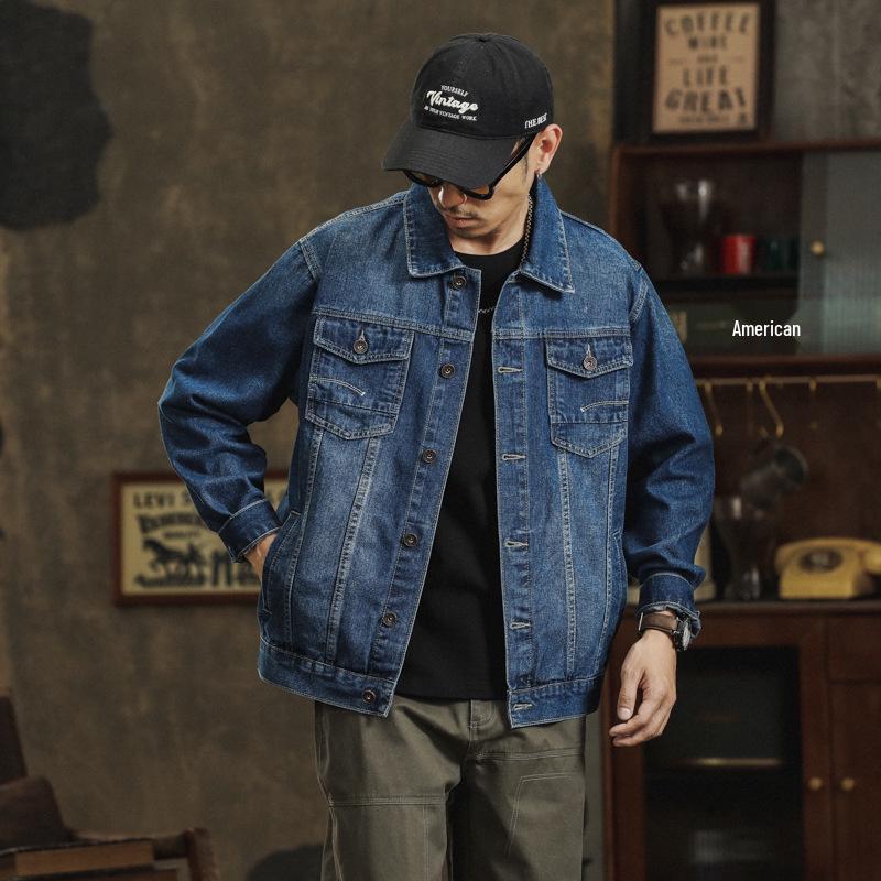 Men's Korean Style Denim Jacket: Casual, Trendy, Retro, Versatile, and Handsome for Spring & Autumn