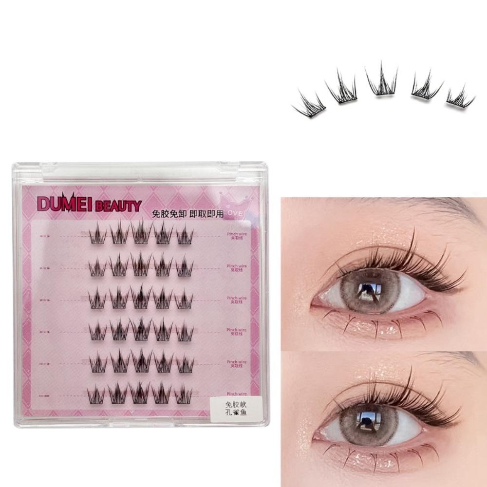 DIY Adhesive False Eyelashes Makeup False Eyelash Clusters Self-adhesive Lash Clusters Women/Girls