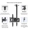 NaiDuo Dual-Pole Triple Monitor Adjustable Outdoor Bracket